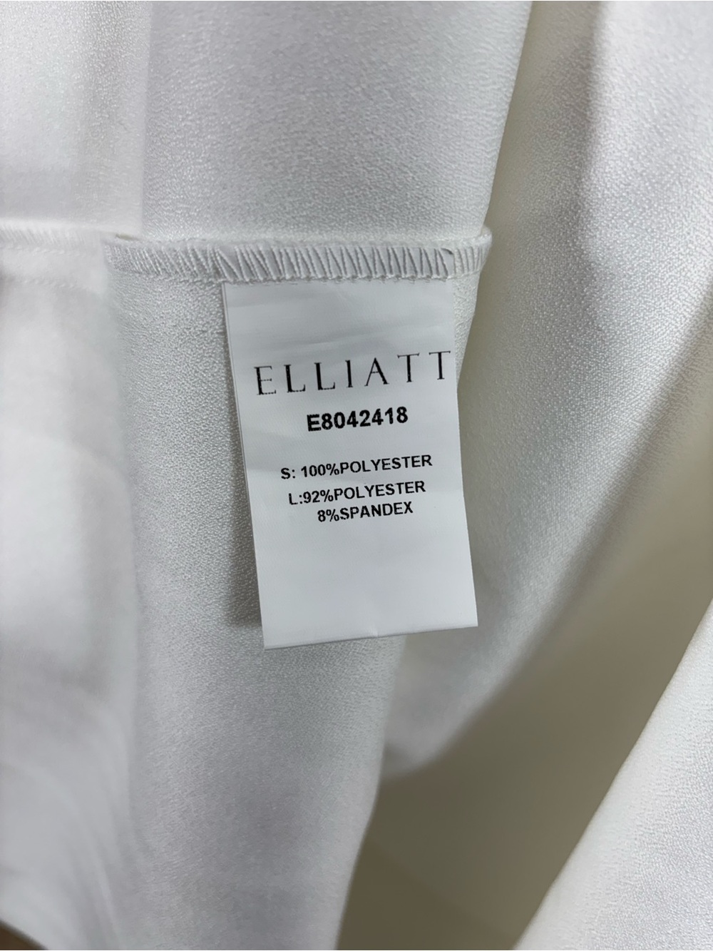 Elliatt Laurel Dress White Strapless Bridal Small Midi NWT - Picture 7 of 7